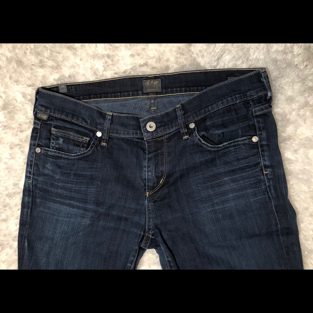 Citizens of Humanity Dark Rinse Straight Leg Jeans